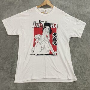 Inuyasha Shirt Mens Large Kagome Anime Manga Tv Cartoon Retro Tee White 2009